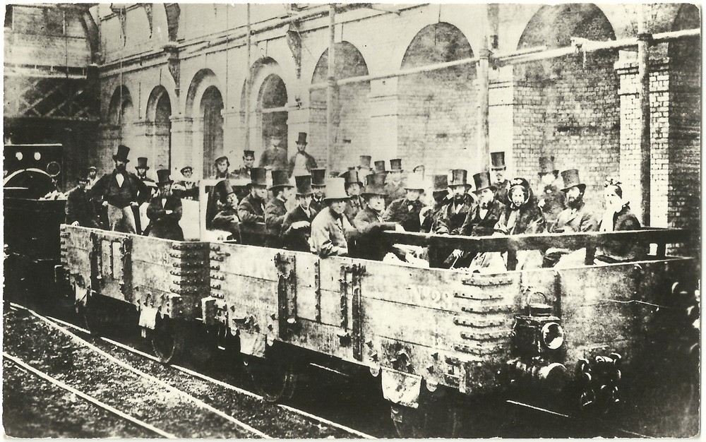 Первая поездка в метро, станция «Эджвер-роуд», Лондон, 1863 год