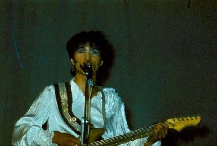 Виктор Цой выступает на фестивале ленинградского рок–клуба, 1982 год