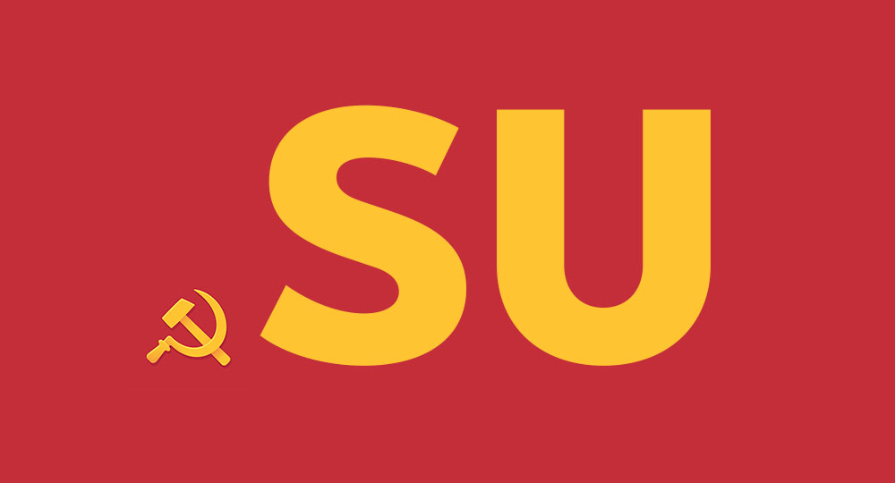 Зарегистрирован домен верхнего уровня SU для применения на территории СССР