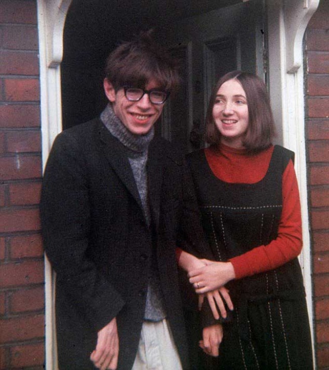 Стивен Хокинг с женой Джейн Уайлд, 1965 г.