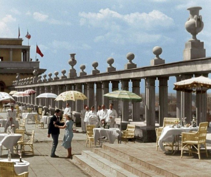 Открытый ресторан на крыше гостиницы «Москва», Москва, 1939