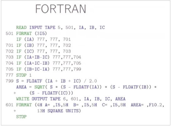 Скомпилирована и запущена первая программа, написанная на Фортране