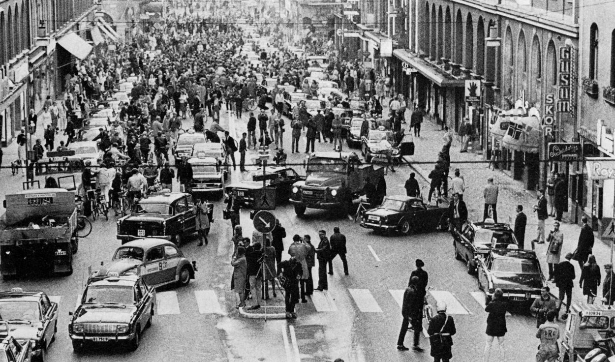 3 сентября 1967 года: день, когда Швеция перешла с левостороннего движения на правостороннее