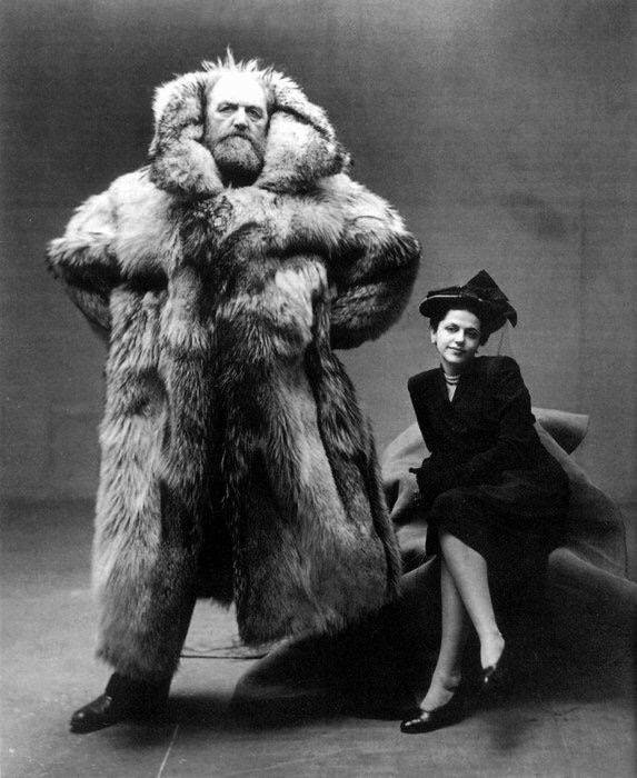 Портрет антрополога и исследователя Арктики Питера Фройхена с супругой, 1947 год